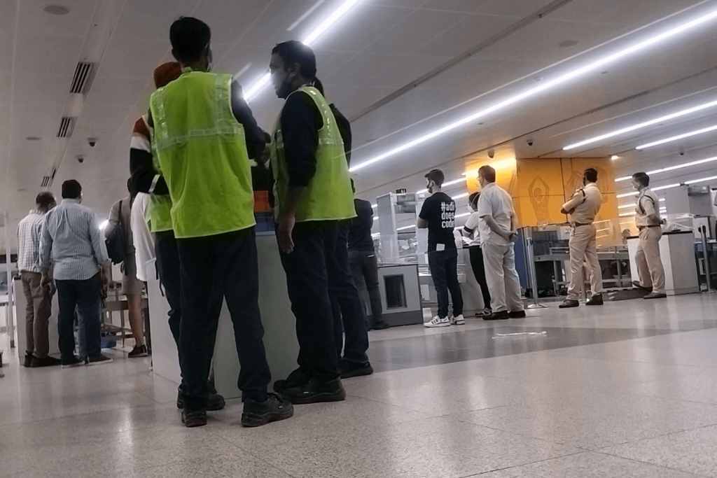 Security Check Area - Indira Gandhi International Airport, New Delhi