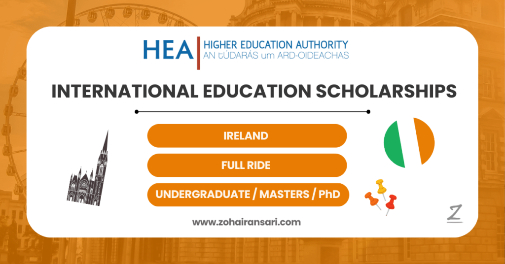 International Education Scholarships by the Government of Ireland
