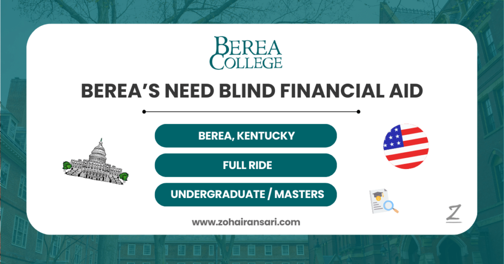 Need Blind Financial Aid by Berea College