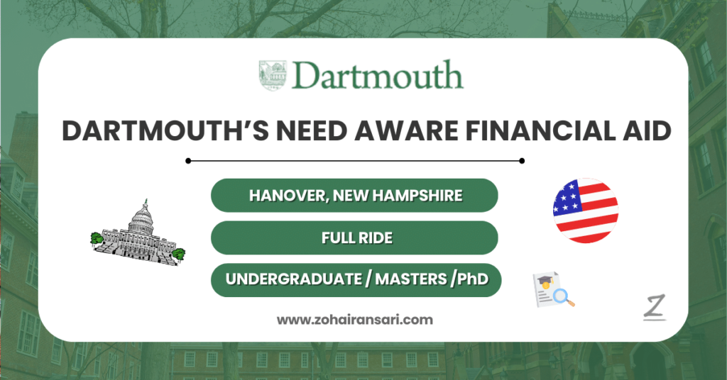 Need Aware Financial Aid at Dartmouth College