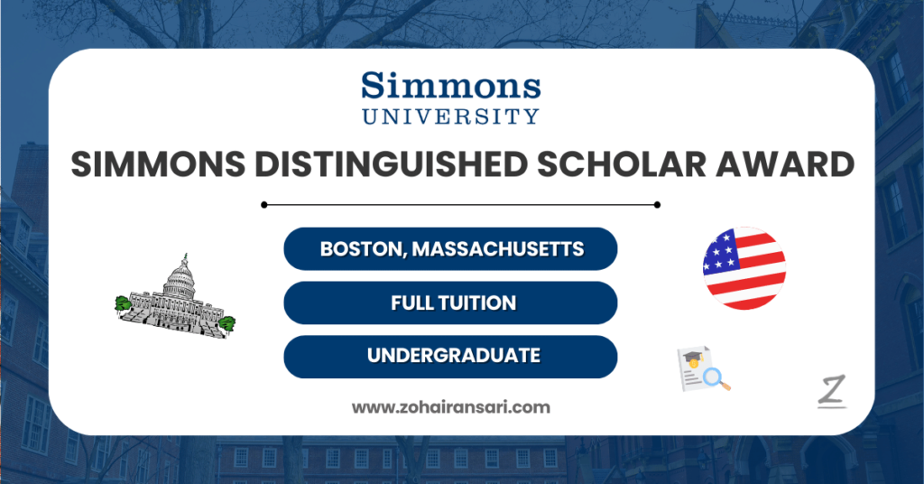 Simmons Distinguished Scholar Award at Simmons University